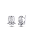 0.95 ct. Diamant Baguette Ohrringe