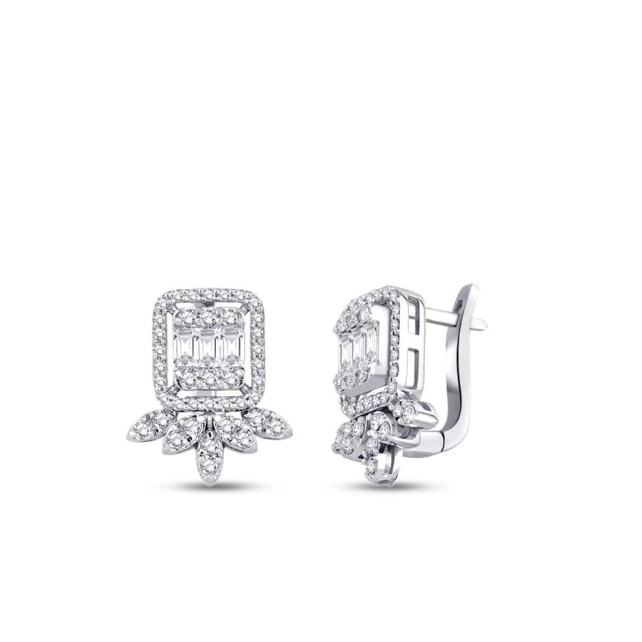 0.95 ct. Diamant Baguette Ohrringe