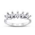 0.94 ct. Diamant Fünf-Stein Ring