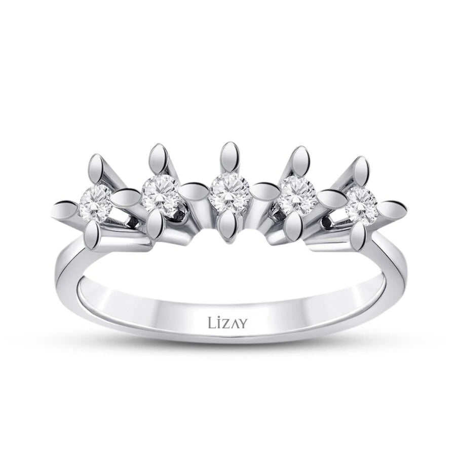 0.94 ct. Diamant Fünf-Stein Ring