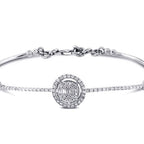 0.43 ct. Diamant Baguette Armreif