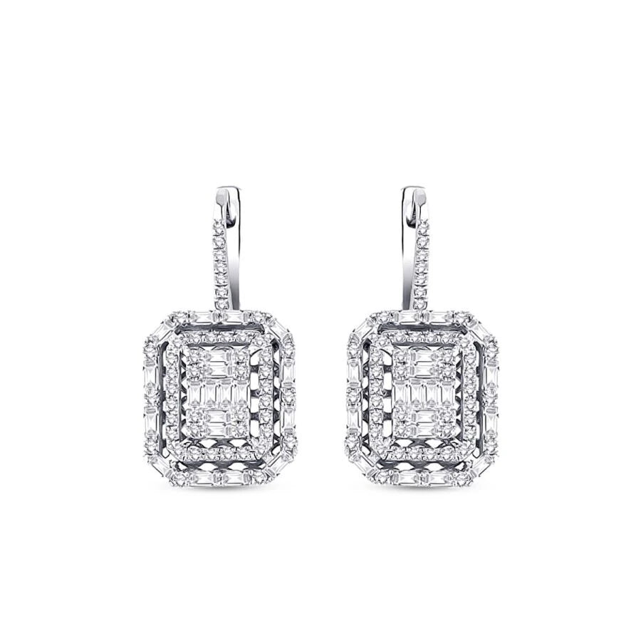 1.16 ct. Diamant Baguette Ohrringe