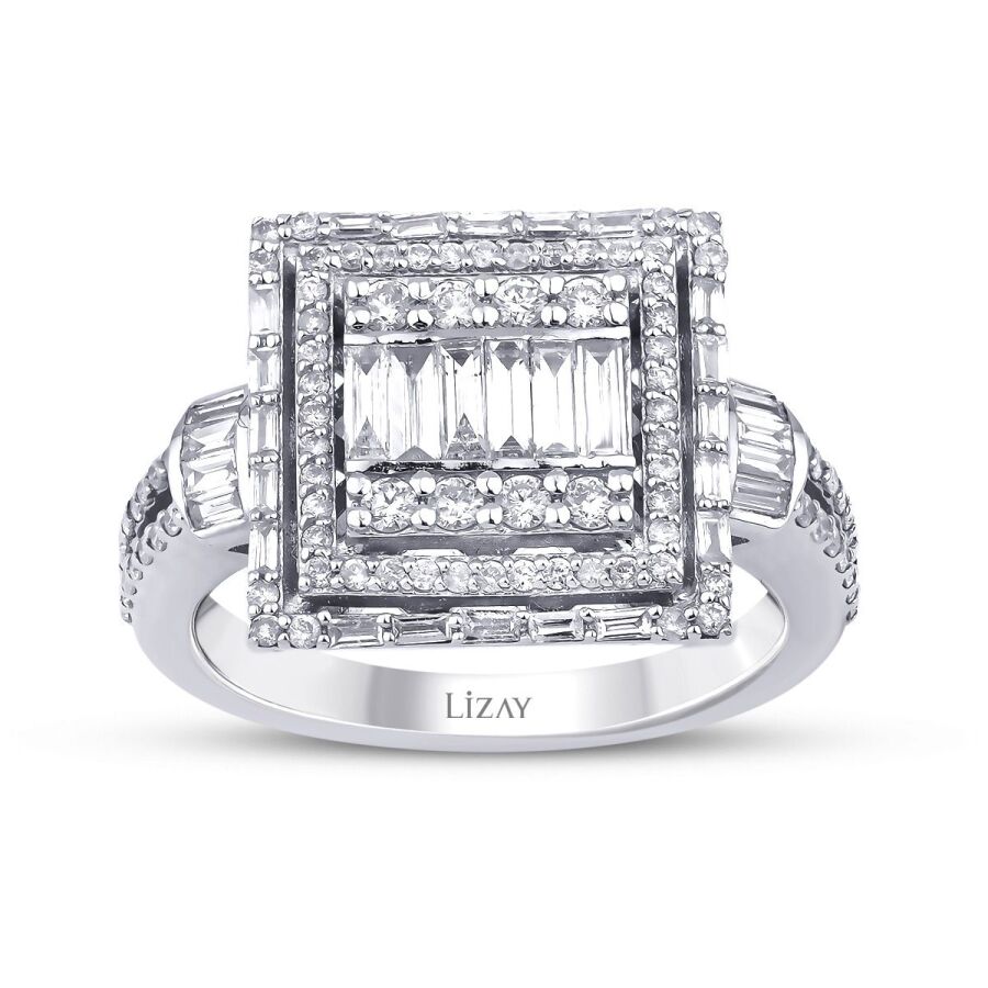 0.91 ct. Diamant Baguette Ring