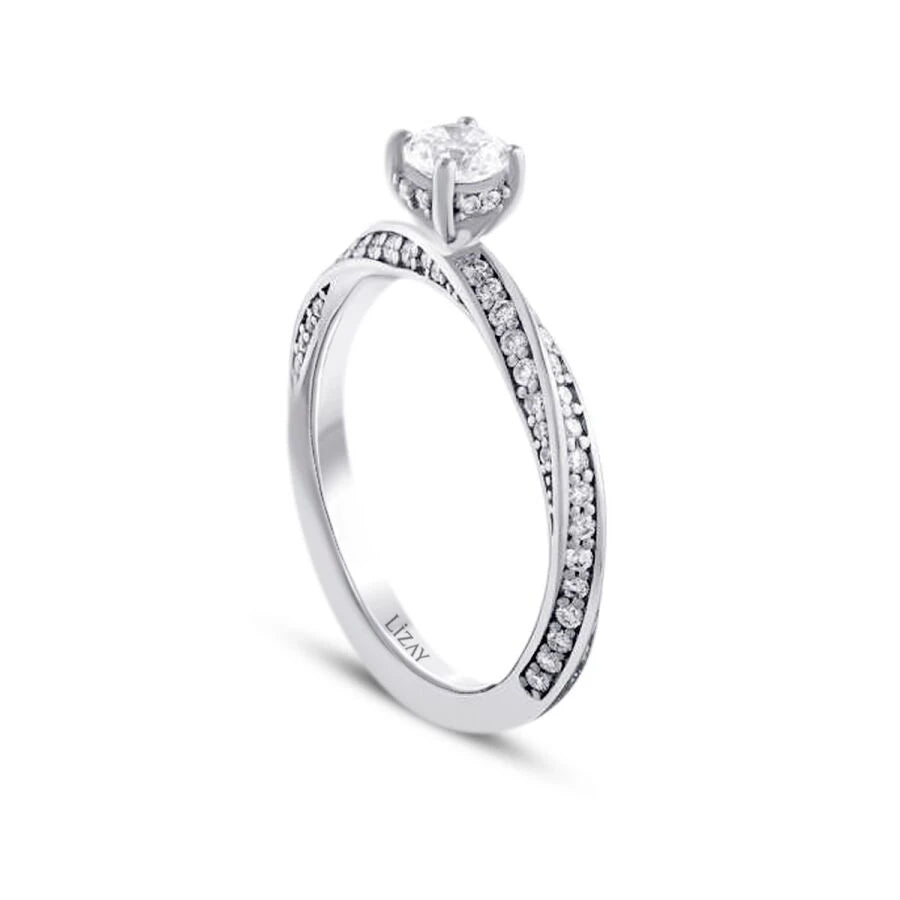 0.98 ct. Diamant Rund Solitär Verlobungsring