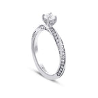 0.98 ct. Diamant Rund Solitär Verlobungsring