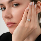 0.11 ct. Diamant Baguette Ring