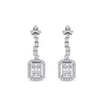 0.64 ct. Diamant Baguette Ohrringe