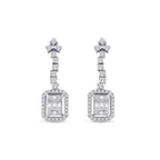 0.64 ct. Diamant Baguette Ohrringe