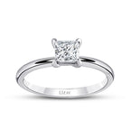 0.40 ct. Diamant Prinzessin Solitär Verlobungsring