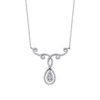 0.43 ct. Diamant Trend Tropfen Halskette