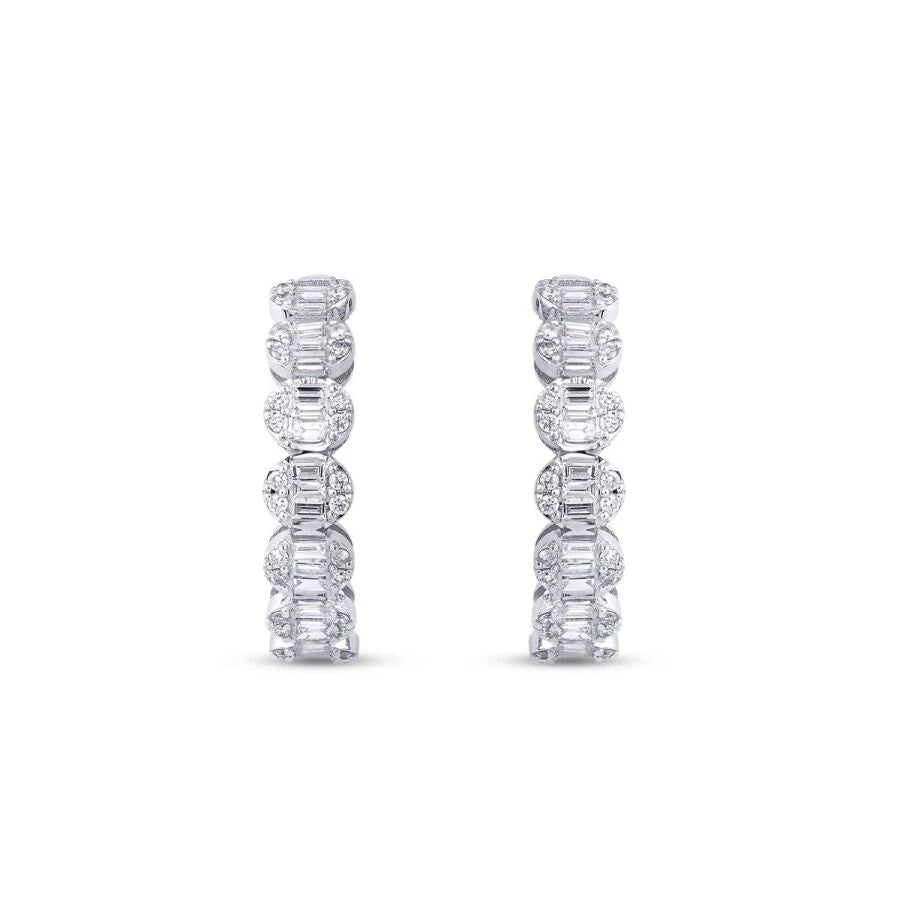 1.01 ct. Diamant Baguette Ohrringe