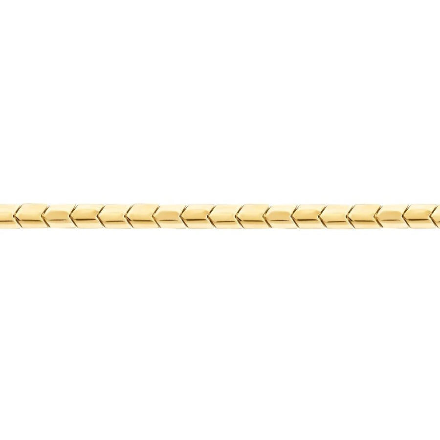 Gold Herren Armband mit Fischgrätenkette