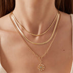 Gold Fischgräten Halskette