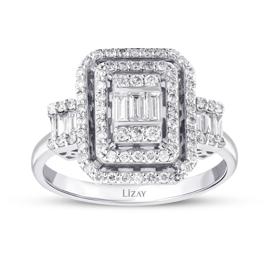 0.77 ct. Diamant Baguette Ring
