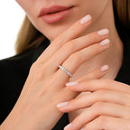 0.80 ct. Diamant Halb-Eternity Ring