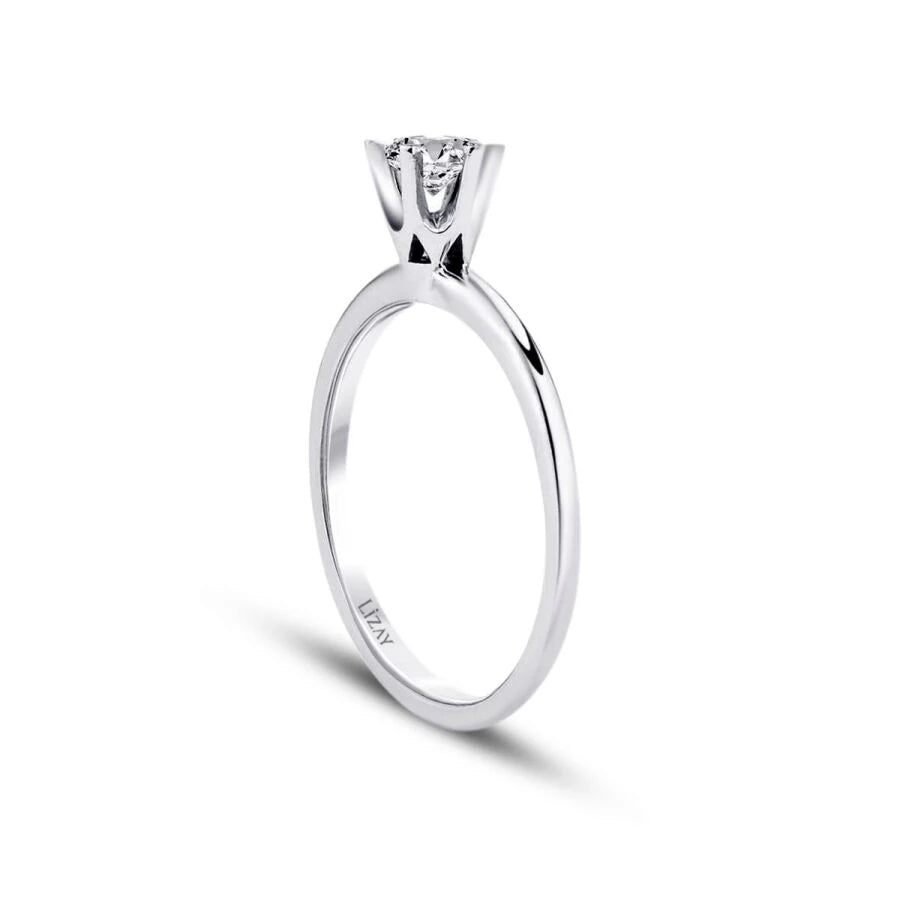 0.40 ct. Diamant Rund Solitär Verlobungsring