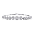 Gold Armband mit mehreren Steinen