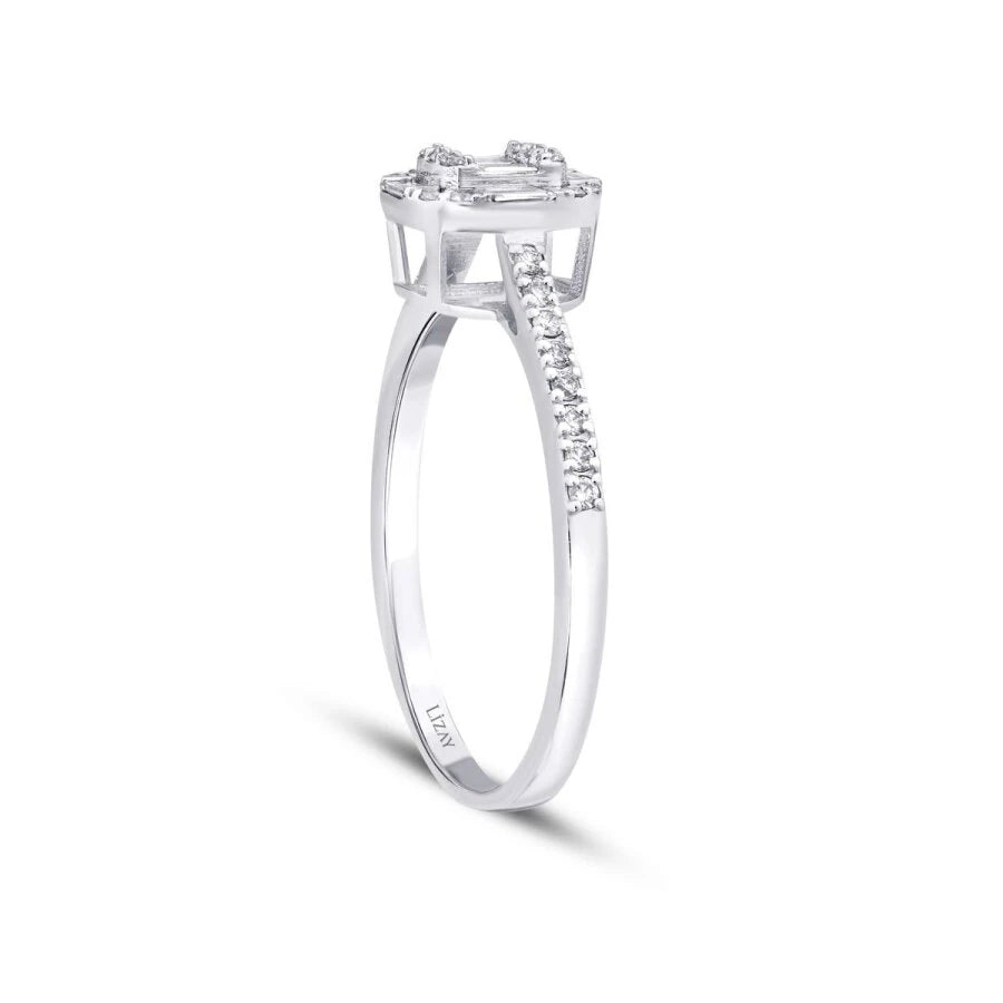 0.30 ct. Diamant Baguette Ring