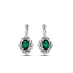 0.85 ct. Diamant Smaragd Ohrringe