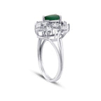 1.01 ct. Diamant Smaragd Ring