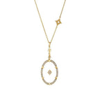 0.38 ct. Diamant Unsichtbare Halskette