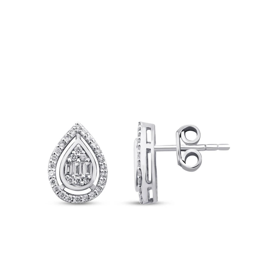 0.31 ct. Diamant Baguette Ohrringe
