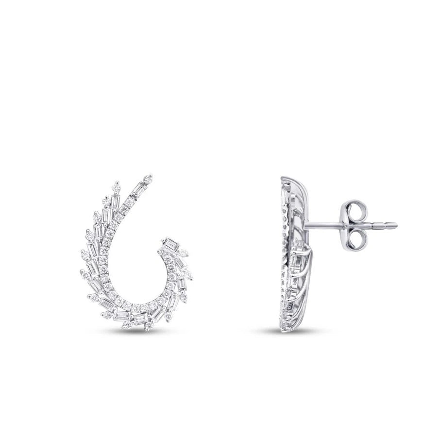1.12 ct. Diamant Baguette Ohrringe