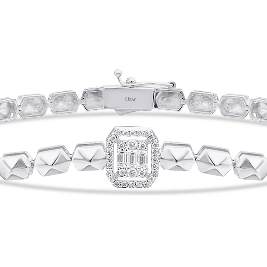 0.25 ct. Diamant Baguette Armband