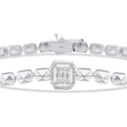 0.25 ct. Diamant Baguette Armband