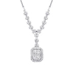 0.48 ct. Diamant Baguette Halskette