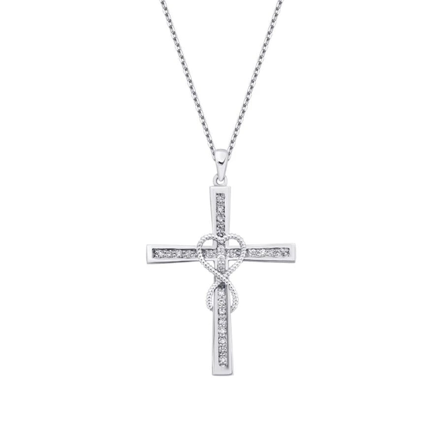 0.16 ct. Diamant Kreuz Halskette