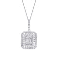 0.61 ct. Diamant Baguette Halskette