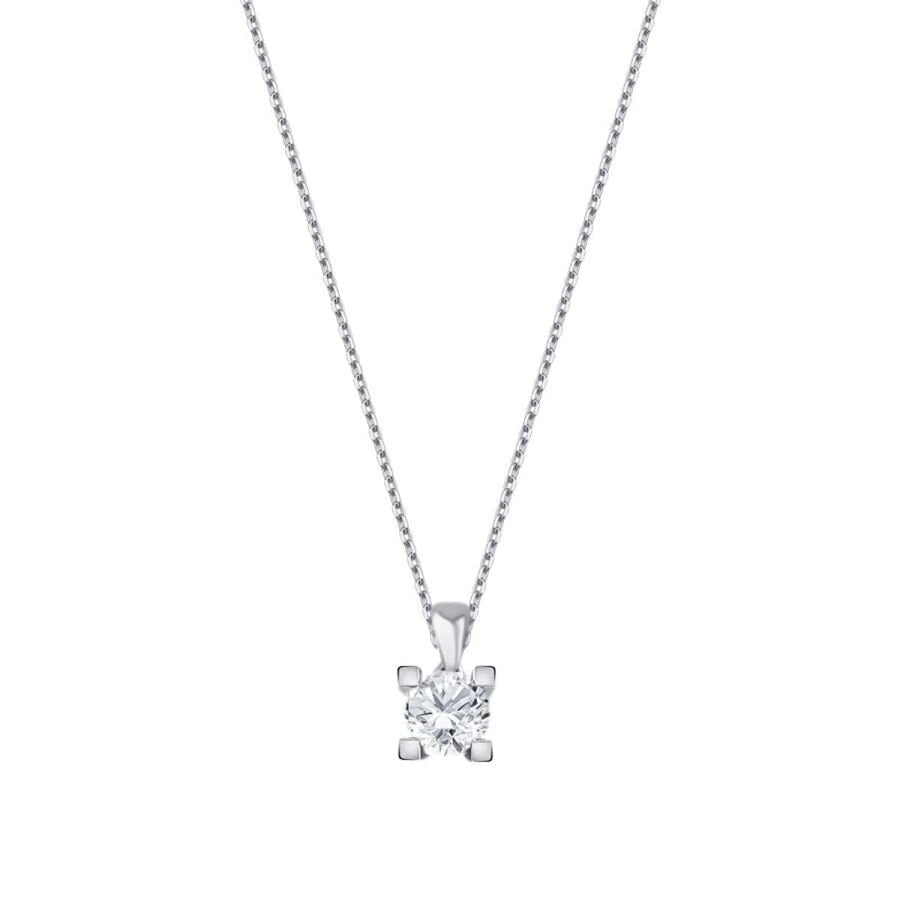 0.70 ct. Diamant Solitär Halskette