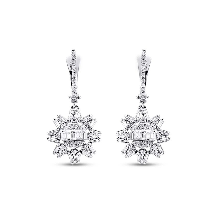 0.59 ct. Diamant Baguette Ohrringe