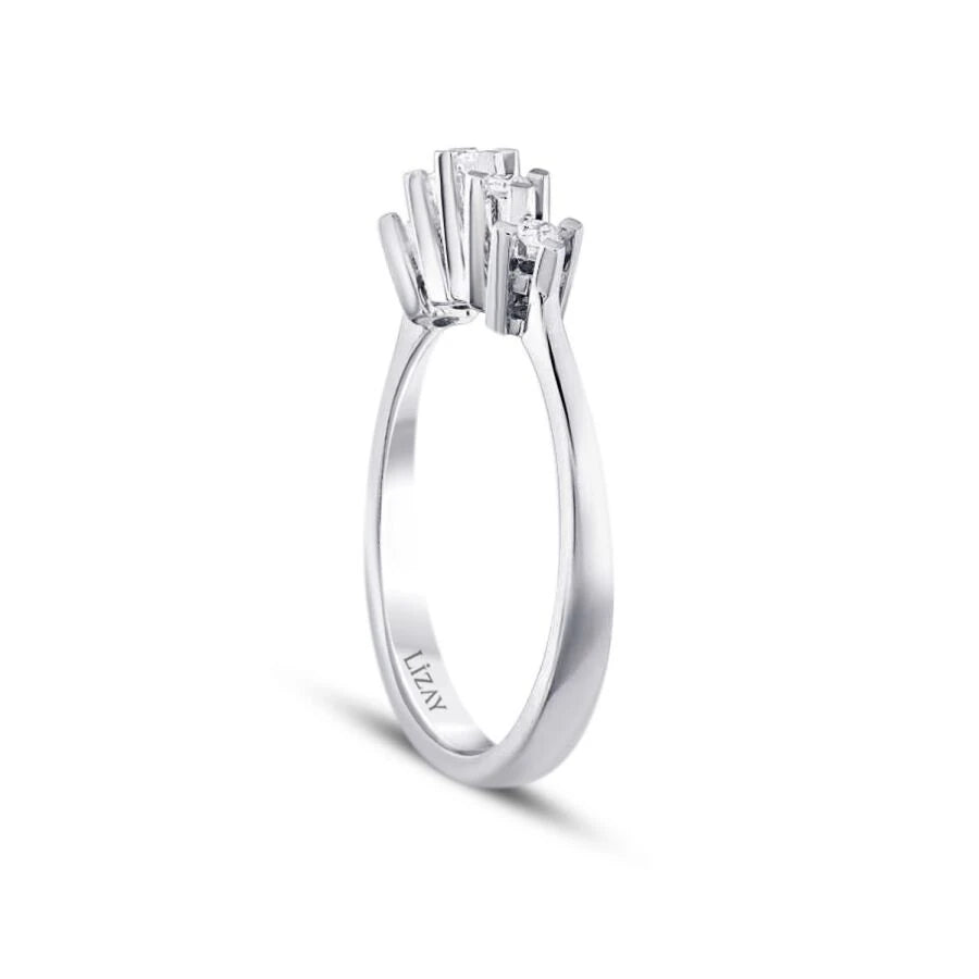 0.15 ct. Diamant Fünf-Stein Ring