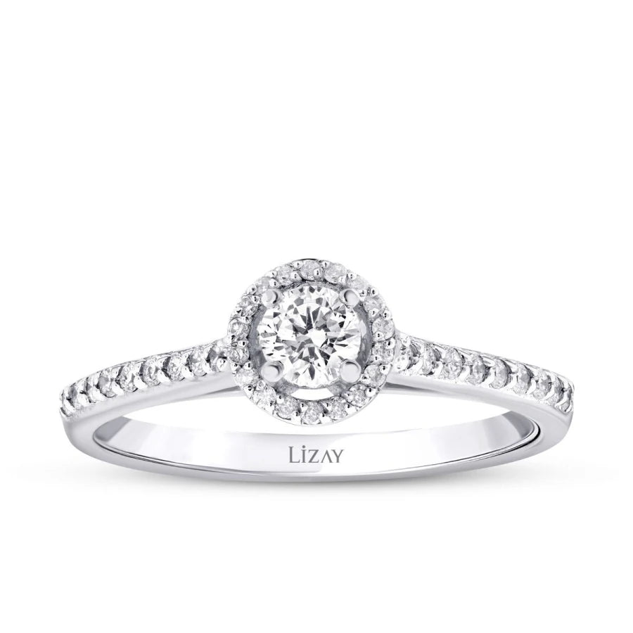 0.41 ct. Diamant Rund Solitär Verlobungsring