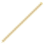 Gold Armband mit Stein und Nageldesign