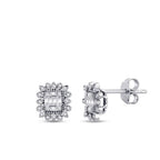 0.23 ct. Diamant Baguette Ohrringe
