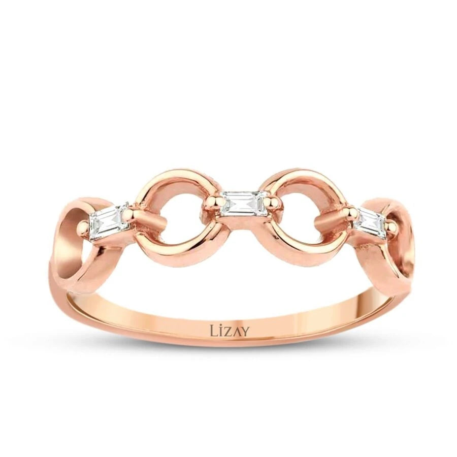 0.13 ct. Diamant Baguette Ring