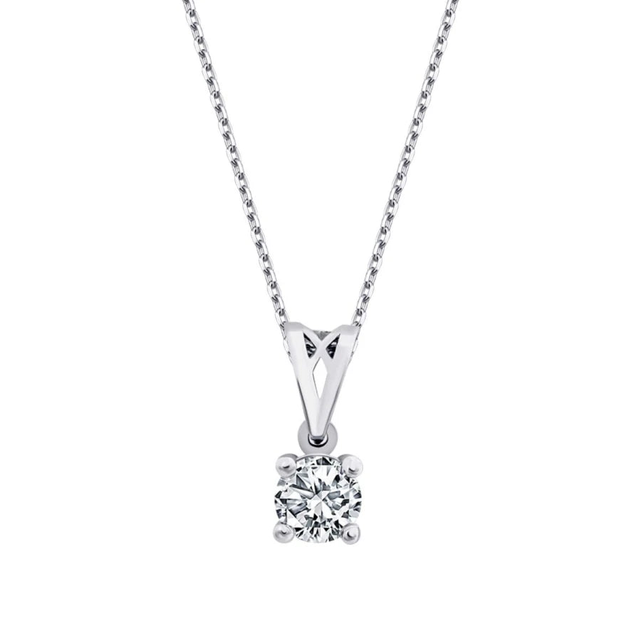 0.20 ct. Diamant Solitär Halskette