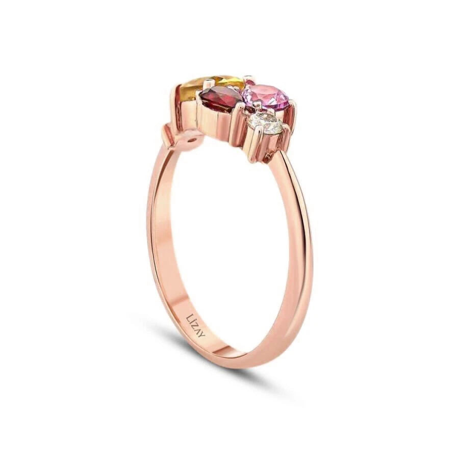 0.64 ct. Diamant Farbstein Ring