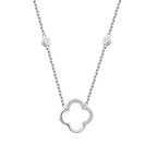 0.26 ct. Diamant Clover Halskette