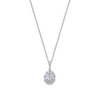 0.37 ct. Diamant Baguette Halskette