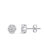 0.43 ct. Diamant Stein Rund Ohrringe