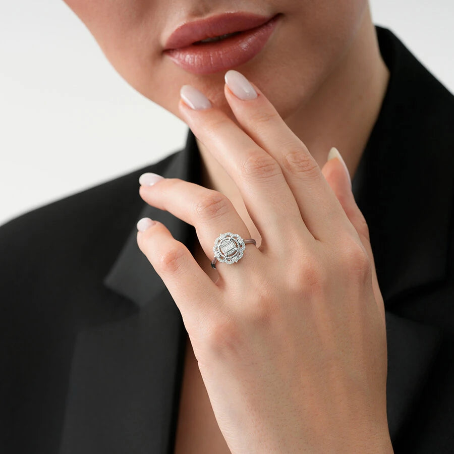 0.35 ct. Diamant Baguette Ring