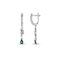 0.70 ct. Diamant Smaragd Ohrringe