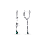 0.70 ct. Diamant Smaragd Ohrringe