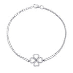 0.06 ct. Diamant Herz Glücks Armband
