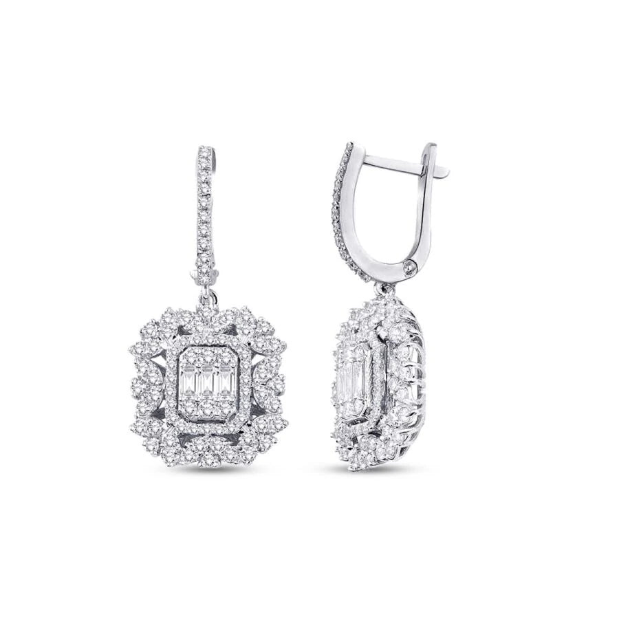 1.41 ct. Diamant Baguette Ohrringe