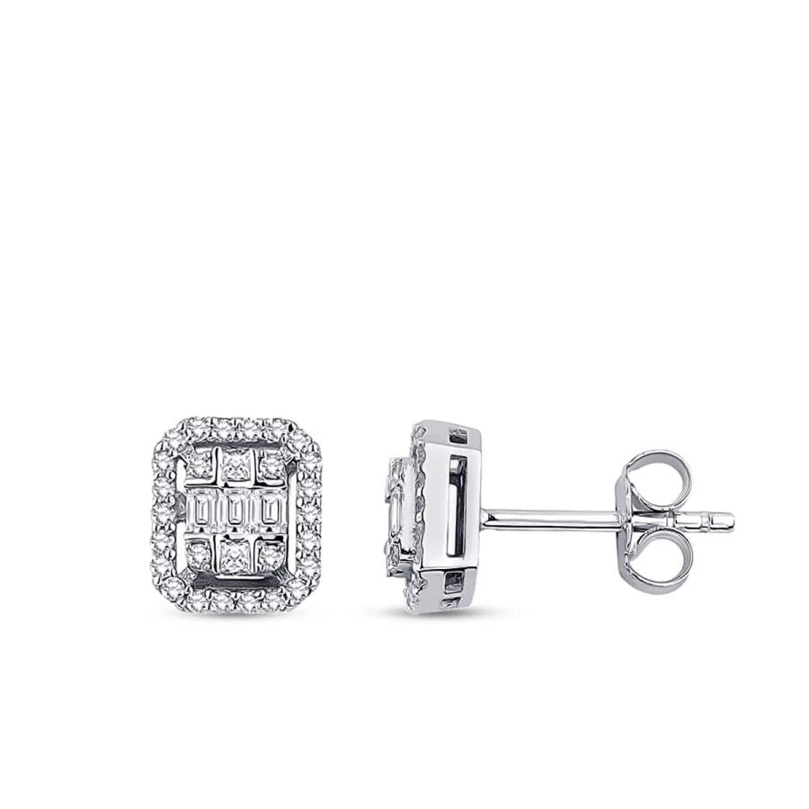 0.29 ct. Diamant Baguette Ohrringe